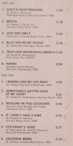 Pitney,Gene: The Greatest Hits of, woc, Musicor Rec. (MS 3174), US Typ: LP Best.-Nr.: Y6748 Preis: 7,50 Euro