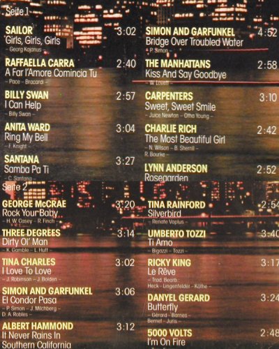 V.A.Golden Souvenirs-20SuperWelth.: Sailor...5000 Volts, CBS (84 138), NL, 1978 Typ: LP Best.-Nr.: Y6779 Preis: 5,00 Euro
