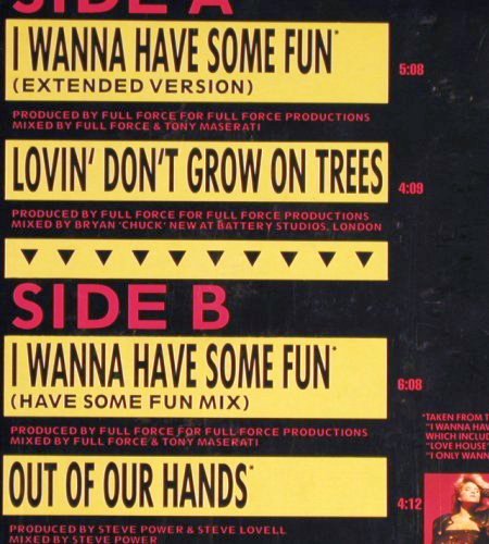 Fox,Samantha: I Wanna Have Some Fun*2+2,FullForce, Jive(246 965-0 AE), D, 1988 - 12inch - Y7039 - 3,00 Euro