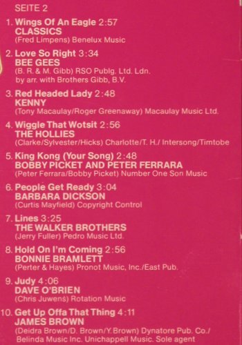 V.A.Hit Sensation-20 Orignal Hits: Rick Dees&... James Brown, Polydor (2413 313), D, 1976 Typ: LP Best.-Nr.: Y7069 Preis: 5,00 Euro
