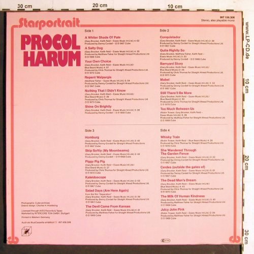 Procol Harum: Starportrait, Foc, Cube (INT 156.306), D, 1978 Typ: 2LP Best.-Nr.: Y7182 Preis: 7,50 Euro