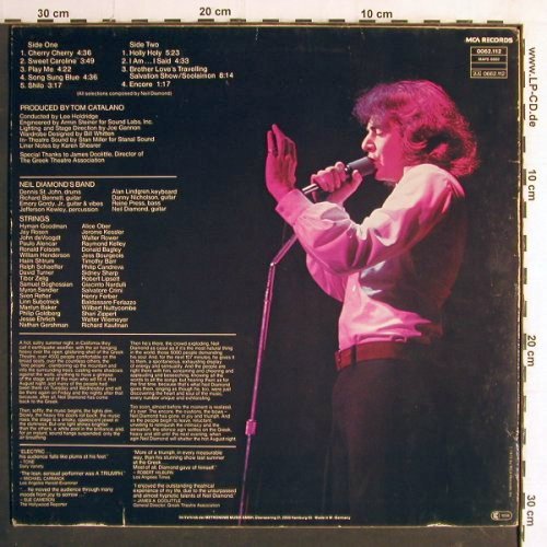 Diamond,Neil: Ein Live-Konzert a.d.GreekTheatreLA, MCA(0062.112), D, 1972 - LP - Y7185 - 6,00 Euro