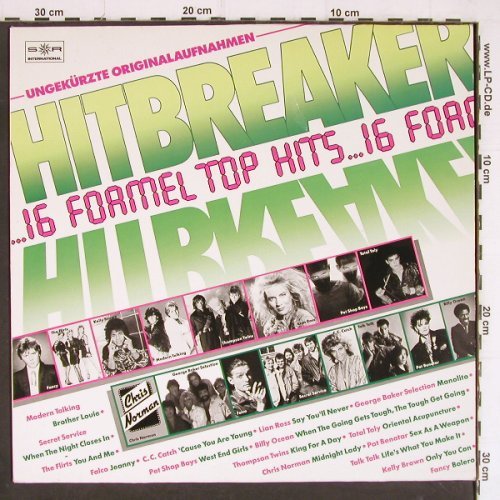 V.A.Hitbreaker: 16 Formel Top Hits, S*R (43 329 2), D, 1985 Typ: LP Best.-Nr.: Y7219 Preis: 4,00 Euro