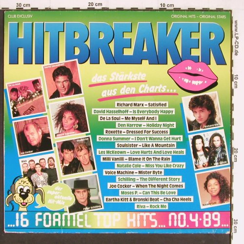 V.A.Hitbreaker: 16 Formel Top Hits, S*R (63 286 9), D, 1989 Typ: LP Best.-Nr.: Y7230 Preis: 5,00 Euro