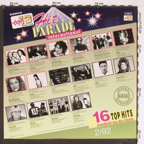 V.A.Hit Parade International: 2/92-Army of Lovers..Interactive, Top 13 Music Club (71 240 6), D, 1992 Typ: LP Best.-Nr.: Y7281 Preis: 4,00 Euro
