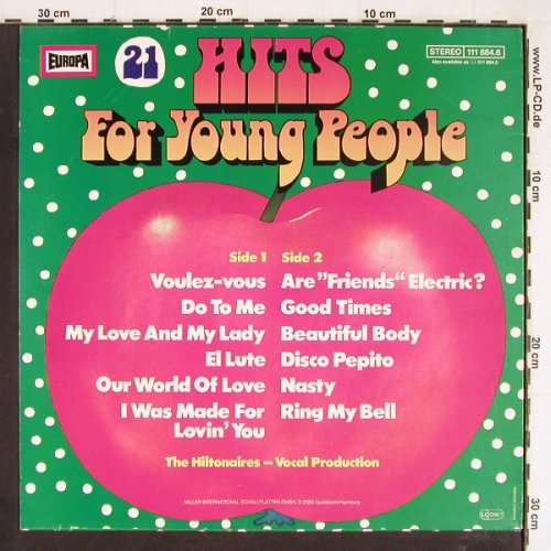 Hiltonaires: Hits for young people (21), Europa(111 884.6), D, 1979 - LP - Y7360 - 5,00 Euro