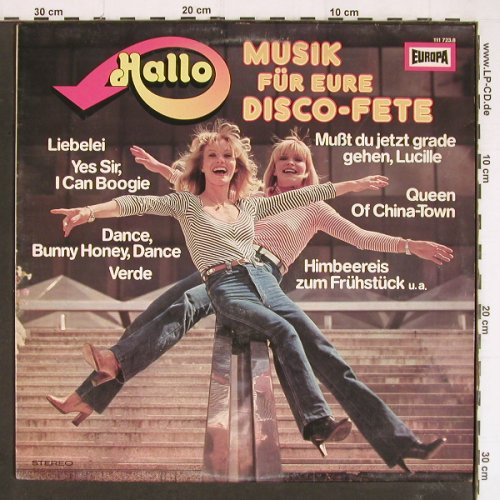 Hiltonaires & Orch. Udo Reichel: Hallo! Musik für eure Disco-Fete, Europa(111 728-8), D, 1977 - LP - Y7365 - 5,00 Euro