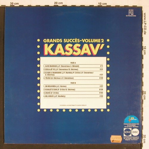 Kassav': Grands Succs-Volume 2, G D Productions(GD 1502), F, 1987 - LP - Y7408 - 5,00 Euro