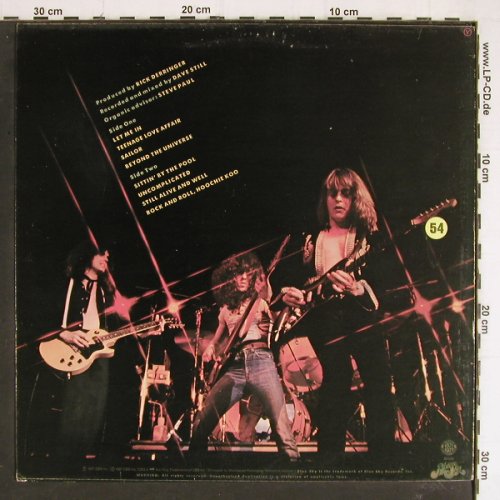 Derringer,Rick: Live, Blue Sky(SKY 82130), NL, 1977 - LP - Y7422 - 7,50 Euro