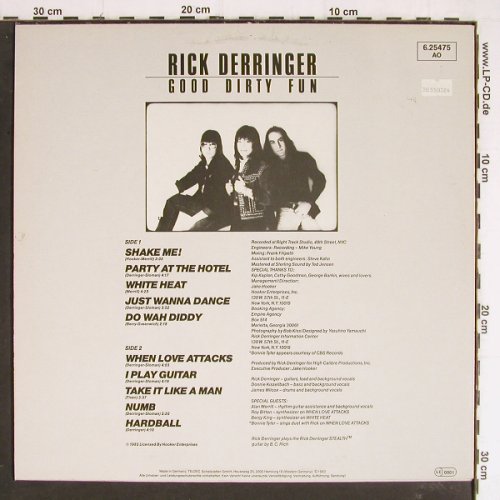 Derringer,Rick: Good Dirty Fun, m /vg+, Ultraphone(6.25475 AO), D, 1983 - LP - Y7423 - 7,50 Euro