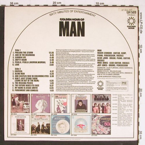 Man: Golden Hour Of, Golden Hour(GH 569), UK, Ri, 1973 - LP - Y7425 - 9,00 Euro