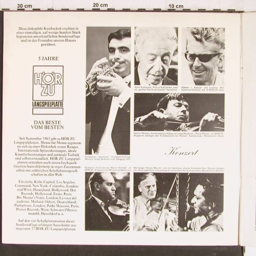 V.A.5 Jahre HörZu Langspielplatte: Das Beste vom Besten,Booklet,Foc, HörZu Promo (72 PAL 4423-SM), D,vg+/m- Typ: 2LP Best.-Nr.: Y7547 Preis: 4,00 Euro