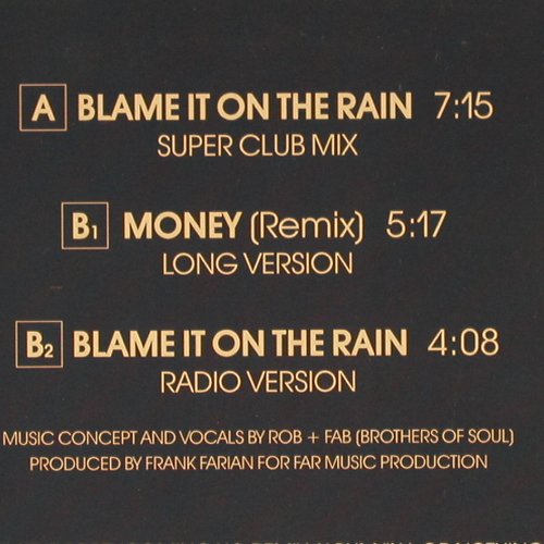 Milli Vanilli: Blame It On The Rain*2+1, Hansa(612 364), D, 1989 - 12inch - Y7636 - 3,00 Euro