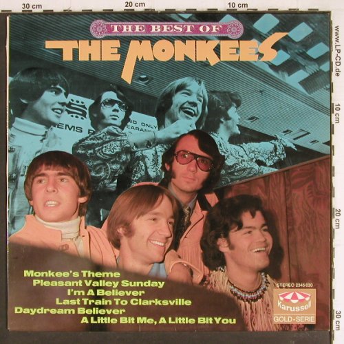 Monkees: The Best Of, Karussell (2345 030), D, 1972 Typ: LP Best.-Nr.: Y7790 Preis: 7,50 Euro