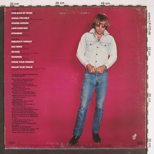 Moon Martin: Street Fever, m-/vg+, Capitol (ST-12099), CDN, co, 1980 Typ: LP Best.-Nr.: Y7794 Preis: 5,00 Euro