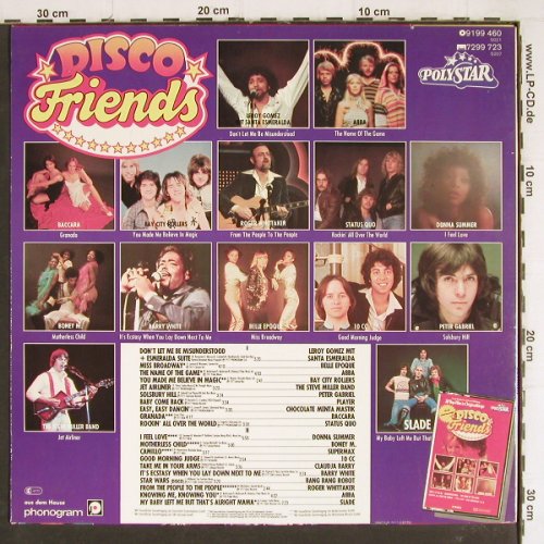 V.A.Disco Friends: 20 Top-Hits in Originallänge, Polystar (9199 460), D Typ: LP Best.-Nr.: Y7819 Preis: 5,00 Euro