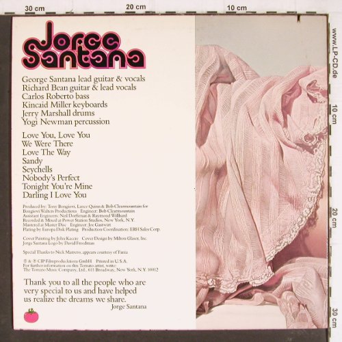 Santana,Jorge: Same, Tomato (TOM-7020), US, co, 1978 Typ: LP Best.-Nr.: Y7829 Preis: 7,50 Euro