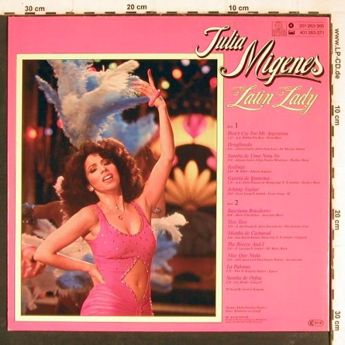 Migenes,Julia: Latin Lady, Ariola / Bild a.S.(201 263-365), D, 1980 - LP - Y7844 - 6,00 Euro