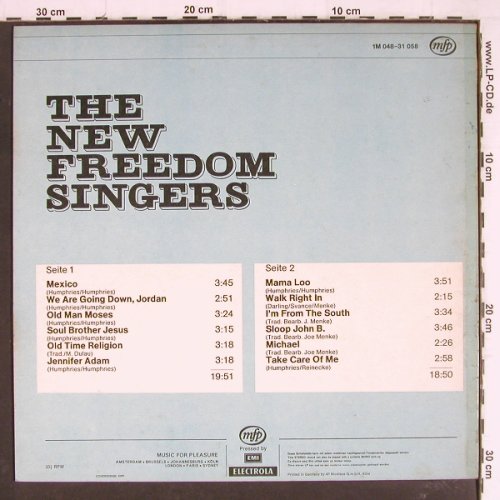 New Freedom Singers: Same (Les Humphries), MFP (1M 048-31 058), D Typ: LP Best.-Nr.: Y7894 Preis: 5,00 Euro