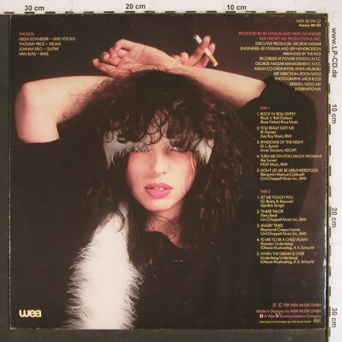 Schneider,Helen: Schneider with The Kick, WEA (WEA 58 294), D, 1981 Typ: LP Best.-Nr.: Y7931 Preis: 5,00 Euro