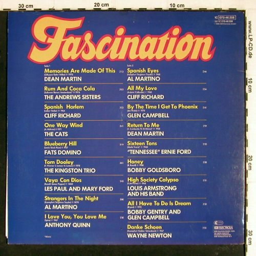 V.A.Fascination: Dean Martin... Wayne Newton, EMI (070-46 208), D, 18Tr., 1980 Typ: LP Best.-Nr.: Y8081 Preis: 4,00 Euro