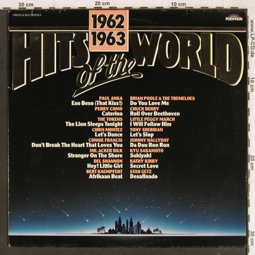V.A.Hits Of The World 1962/1963: Paul Anka.. Stan Getz, Polyphon (819 887-1), D Typ: LP Best.-Nr.: Y8116 Preis: 5,00 Euro