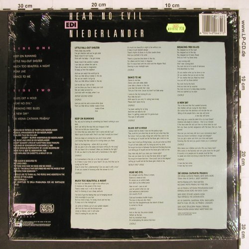 Niederlander,Edi: Hear No Evil, FS-New sealed, Mountain (MOULP(Y) 56), , 1989 Typ: LP Best.-Nr.: Y8178 Preis: 9,00 Euro