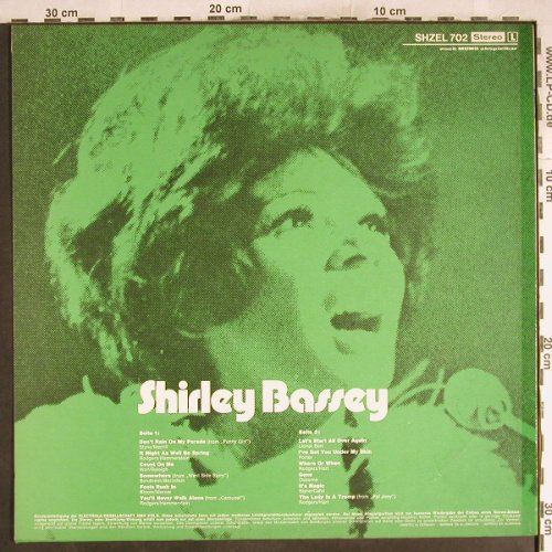Bassey,Shirley: Same, HörZu (SHZEL 702), D Typ: LP Best.-Nr.: Y8723 Preis: 5,00 Euro