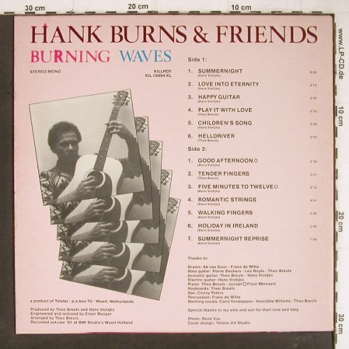 Burns,Hank & Friends: Burning Waves (instrum.), Killroy (KIL 19994 KL), NL, 1981 Typ: LP Best.-Nr.: Y8731 Preis: 5,00 Euro