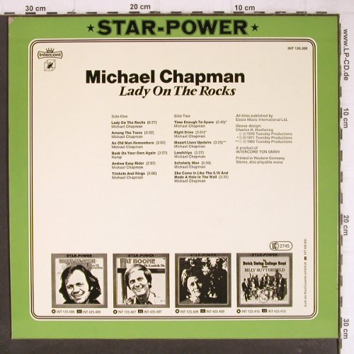 Chapman,Michael: Lady On The Rocks (1969-71), Intercord (Star Power)(INT 126.309), D,  - LP - Y8747 - 5,00 Euro