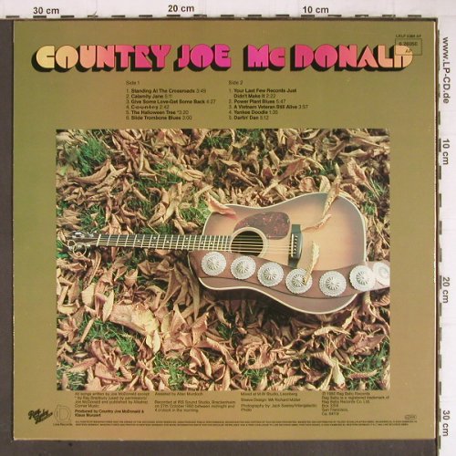 Country Joe Mc Donald: On My Own, Line(6.26050 AP), D, Ri, 1980 - LP - Y8812 - 6,00 Euro