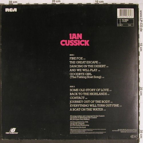 Cussick,Ian: The Great Escape,Foc, RCA(PL 70618), D, 1985 - LP - Y8829 - 5,00 Euro