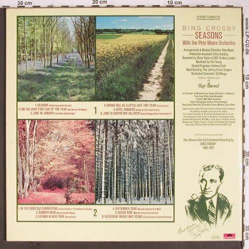 Crosby,Bing: Seasons, w.Pete  Moore Orch.,Foc, Polyd.(2460 279), D, 1977 - LP - Y8833 - 5,00 Euro