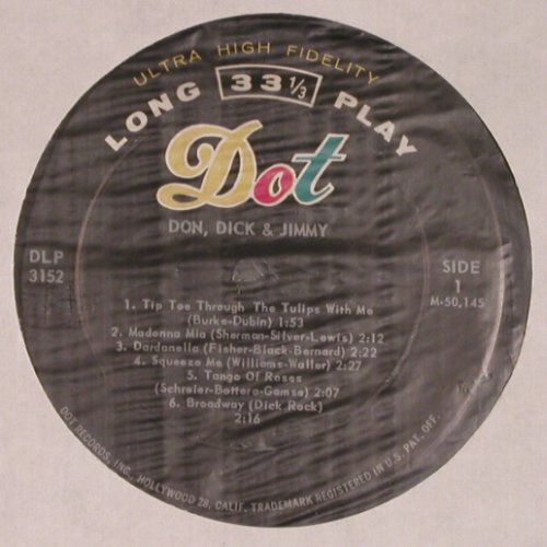 Don, Dick & Jimmy: Same, Dot(DLP 3152), US,  - LP - Y8884 - 7,50 Euro