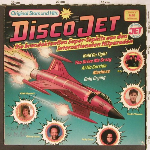 V.A.Disco Jet: ELO...Champaign, + Poster, CBS (CBS 85 256), NL, 1981 Typ: LP Best.-Nr.: Y8897 Preis: 5,00 Euro