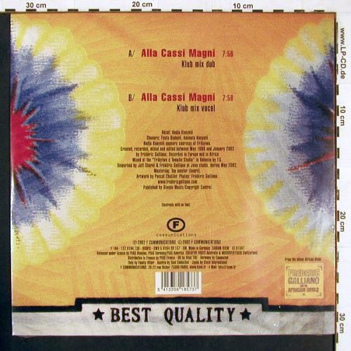 Galliano,Frederic & African Divas: Alla Cassi Magni*2, FS-New, sealed, F Communications(F 164), , 2002 - 12inch - Y89 - 4,00 Euro