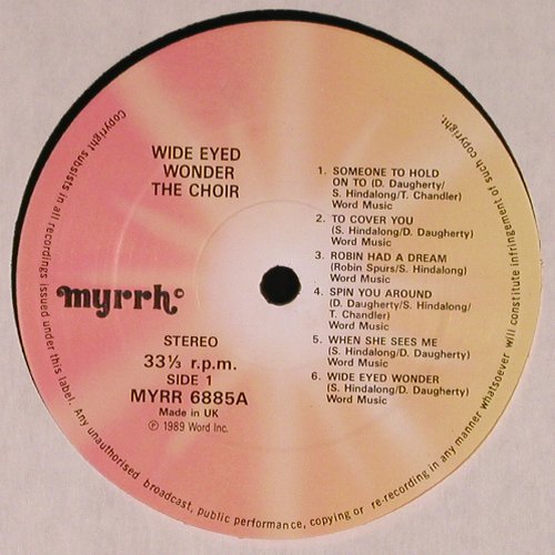 The Chor: Wide-Eyed Wonder, World Inc.(MYRR 6885), UK, 1989 - LP - Y9009 - 8,00 Euro