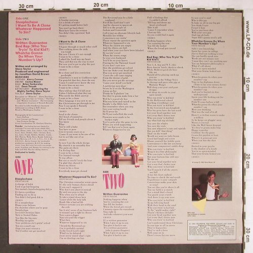 Taylor,Steve: I Want to be a clone, Sparrow Records(SPR 1063), UK, 1984 - LP - Y9012 - 5,00 Euro