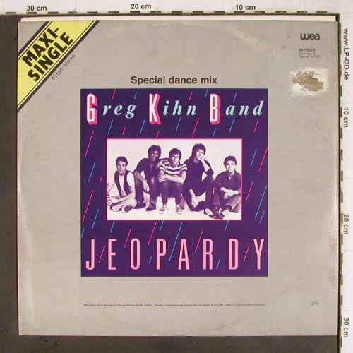 Kihn Band,Greg: Jeopardy*2(sp.dance mix+instr), Beserkley (96-7932-0), B, m-/vg+, 1983 Typ: 12" Best.-Nr.: Y9105 Preis: 3,00 Euro