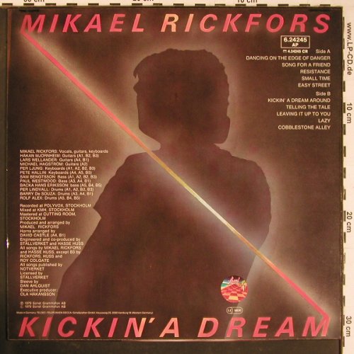 Rickfors,Mikael: Kickin'a Dream, Strand (6.24245 AP), D, 1979 Typ: LP Best.-Nr.: Y910 Preis: 6,00 Euro