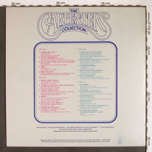 Carpenters: The Carpenters Collection, Precision(TVLP 78041), CDN, 1978 - 2LP - Y9154 - 9,00 Euro
