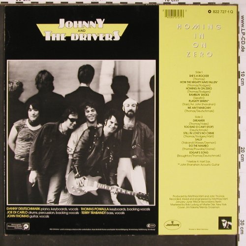 Johnny And The Drivers: Homing In On Zero, Mercury(822 727-1), D, 1984 - LP - Y956 - 6,00 Euro