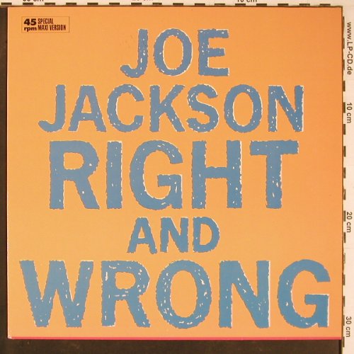 Jackson,Joe: Right And Wrong+2 live, AM(392088-1), D, 1986 - 12inch - Y957 - 3,00 Euro