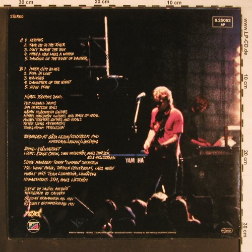 Rickfors,Mikael: Live, Ultraphone (6.25062 AP), D, 1981 Typ: LP Best.-Nr.: Y960 Preis: 7,50 Euro