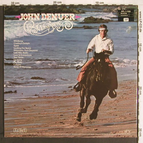 Denver,John: Windsong, Foc, RCA(26.21576 AS), D, 1975 - LP - Y9732 - 5,00 Euro