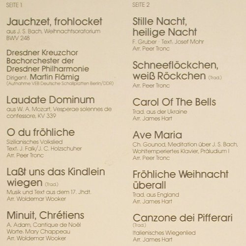 Migenes,Julia: Festliches Weihnachtskonzert, Ariola/Hör-Zu (203 708-366), D, 1981 Typ: LP Best.-Nr.: Y9741 Preis: 7,50 Euro