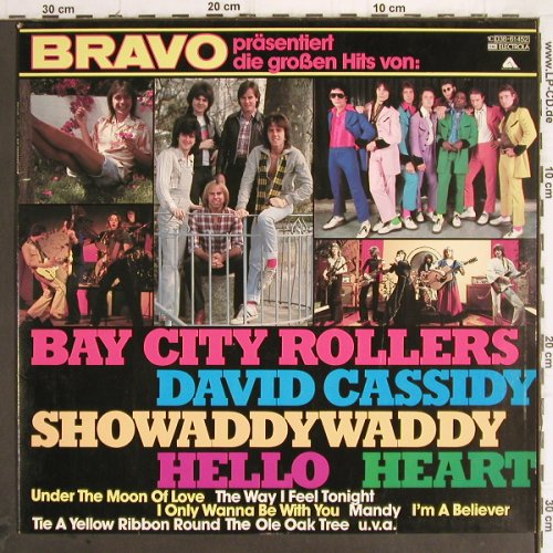 V.A.BRAVO präs. Die großen Hits: Bay City Rollers, Showaddywaddy..., Arista (038-61 452), D, 14 Tr., 1978 Typ: LP Best.-Nr.: Y9830 Preis: 5,00 Euro