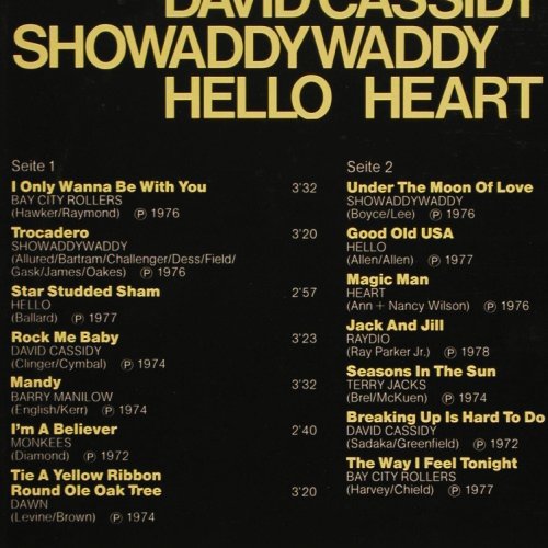 V.A.BRAVO präs. Die großen Hits: Bay City Rollers, Showaddywaddy..., Arista (038-61 452), D, 14 Tr., 1978 Typ: LP Best.-Nr.: Y9830 Preis: 5,00 Euro