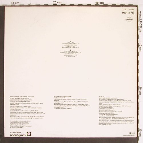 Southside Johnny  & Asbury Jukes: Love In A Sacrifice, Mercury (9111 081), D, 1980 Typ: LP Best.-Nr.: Y9885 Preis: 5,00 Euro