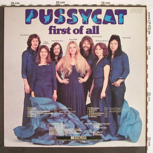 Pussycat: First Of All, EMI (C 062-25 419), D, 1976 Typ: LP Best.-Nr.: Y9895 Preis: 5,00 Euro